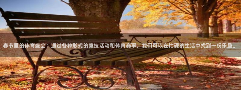 谈球吧：春节里的体育盛会：通过各种形式的竞技活动和体育赛事，我们可以在忙碌的生活中找到一份乐趣。